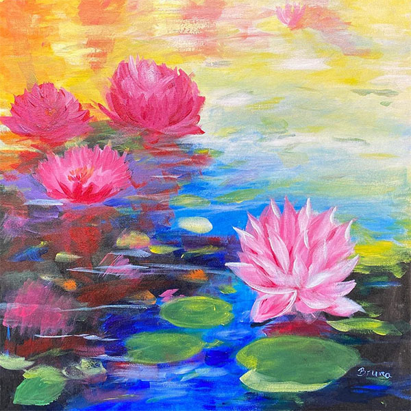 Ninféias - 60 x 60 - AST